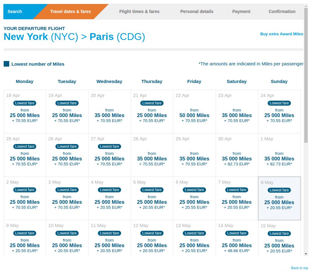 Checking Your FlyBlue Points Balance